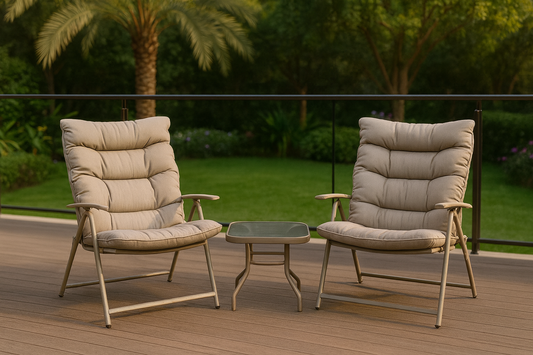 Hayate Serenity Recliner Set with Table (3-Piece)