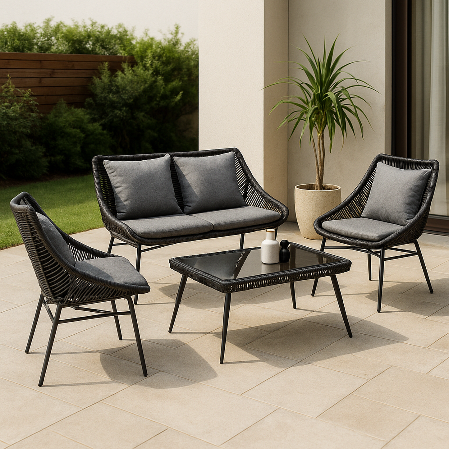 Hayate Sorrento Woven Dining Set