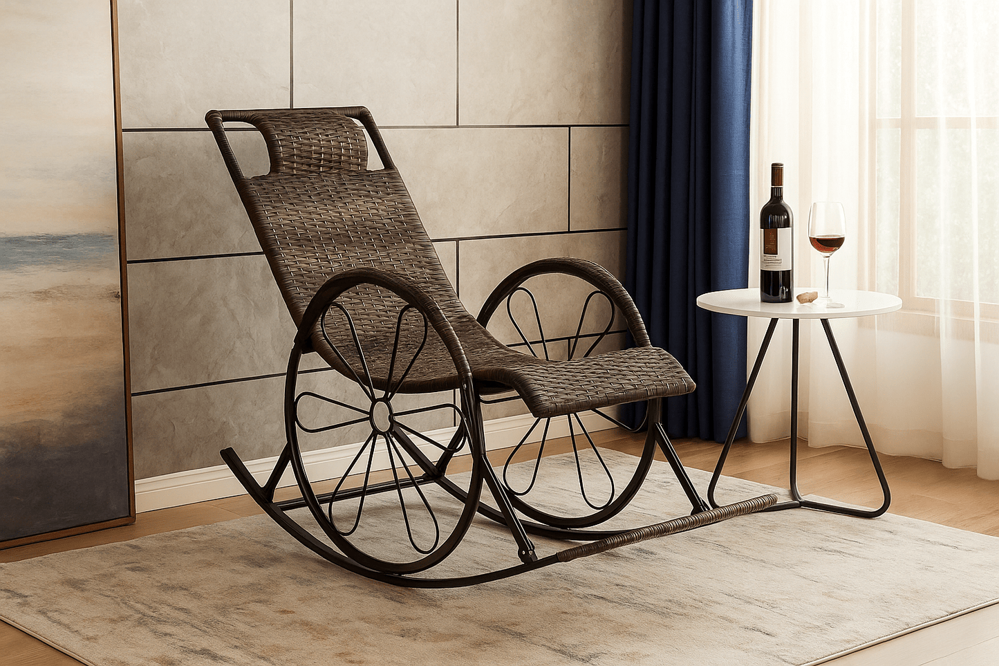 Hayate Oasis Rattan Rocking Lounge Chair | Luxury Outdoor Furniture | HAYATE