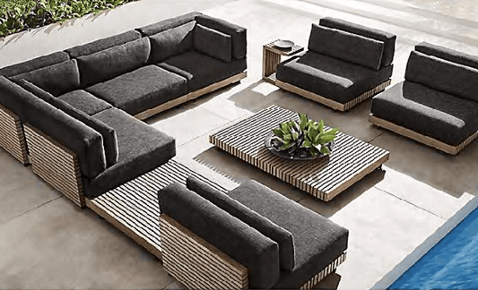 Hayate Strata Teak Modular Outdoor Lounge | Luxury Outdoor Furniture | HAYATE