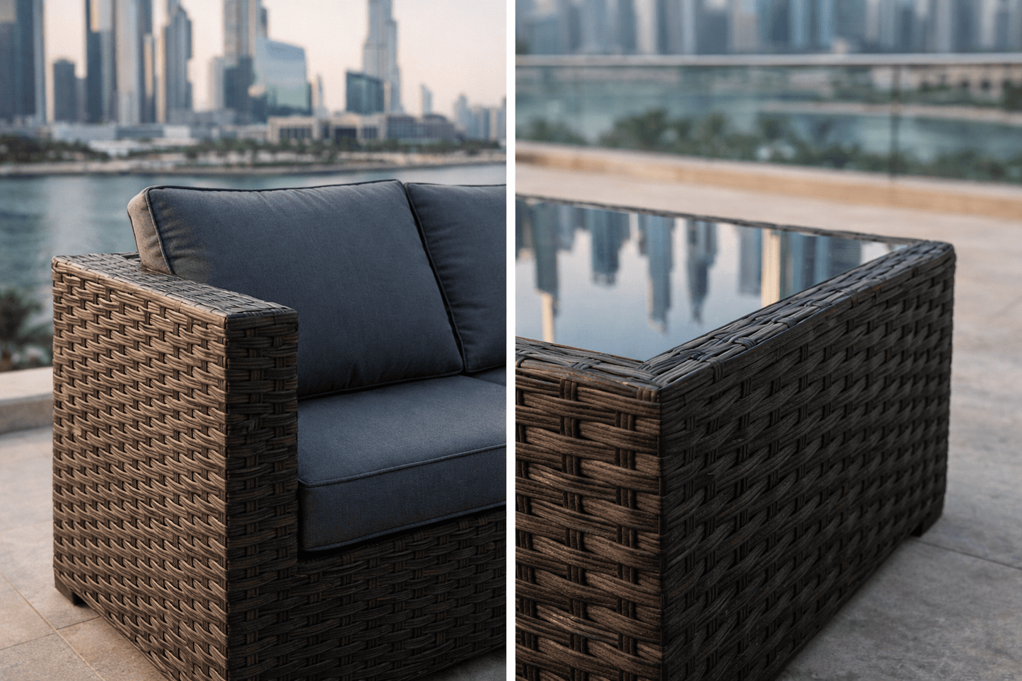 Hayate Verona L - Shape Outdoor Lounge Set | Luxury Outdoor Furniture | HAYATE