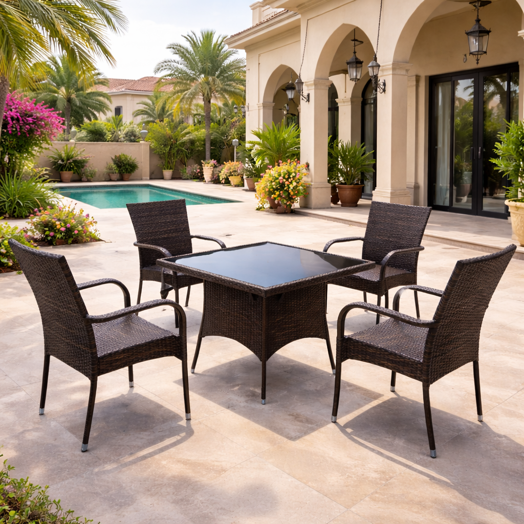 Hayate Sorrento Woven Dining Set