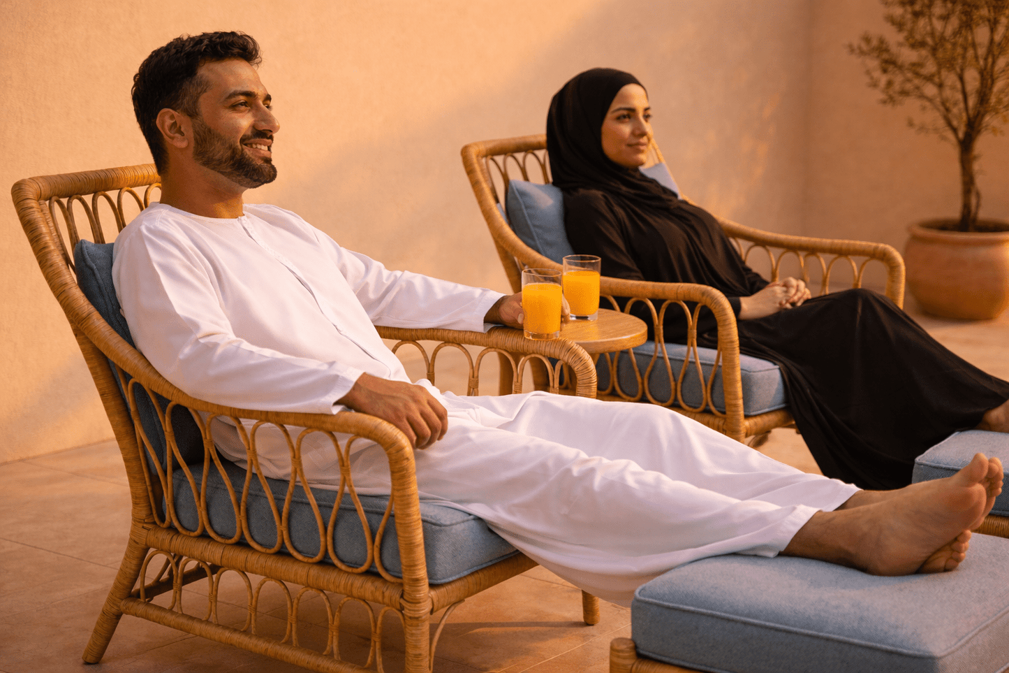 Hayata Solara Outdoor Weave Lounge Set | Luxury Outdoor Furniture | HAYATE