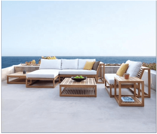 Hayate Horizon Teak Modular Outdoor Lounge | Luxury Outdoor Furniture | HAYATE