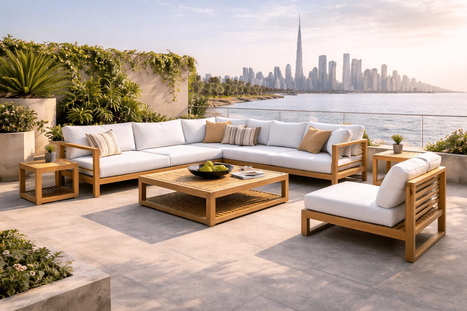 Hayate Horizon Teak Modular Outdoor Lounge | Luxury Outdoor Furniture | HAYATE