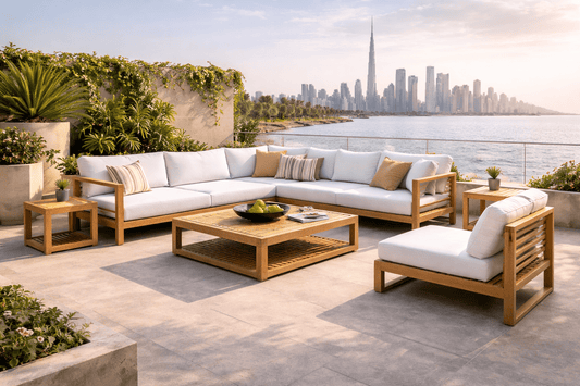 Hayate Horizon Teak Modular Outdoor Lounge | Luxury Outdoor Furniture | HAYATE
