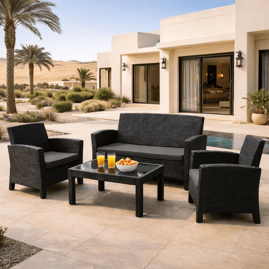 Hayate Nova Weave Outdoor Lounge Set (4 - Seater) | Luxury Outdoor Furniture | HAYATE