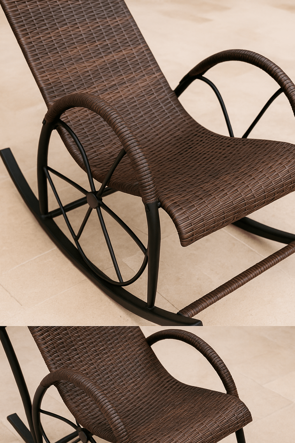 Hayate Oasis Rattan Rocking Lounge Chair | Luxury Outdoor Furniture | HAYATE