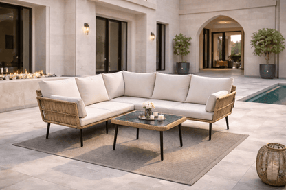 Hayate Riviera L - Shape Outdoor Lounge Set | Luxury Outdoor Furniture | HAYATE