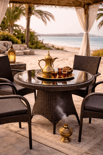 Hayate Sorrento Woven Dining Set | Luxury Outdoor Furniture | HAYATE