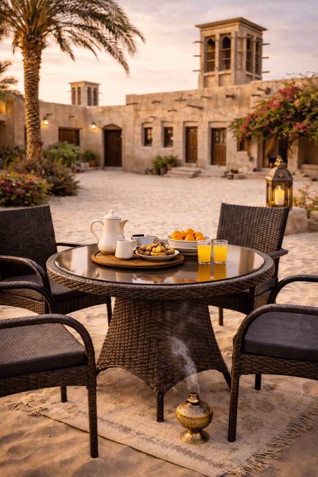 Hayate Sorrento Woven Dining Set | Luxury Outdoor Furniture | HAYATE