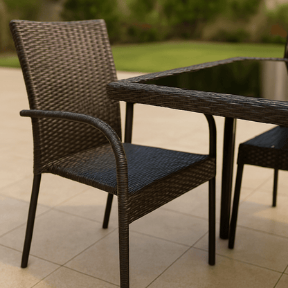 Hayate Vero Weave 6 - Seater Outdoor Dining Set | Luxury Outdoor Furniture | HAYATE