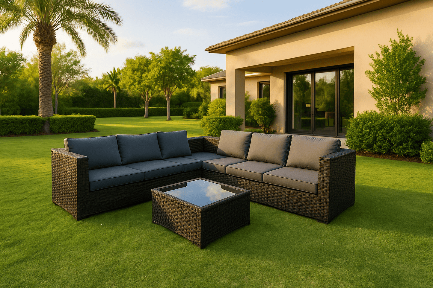 Hayate Verona L - Shape Outdoor Lounge Set | Luxury Outdoor Furniture | HAYATE