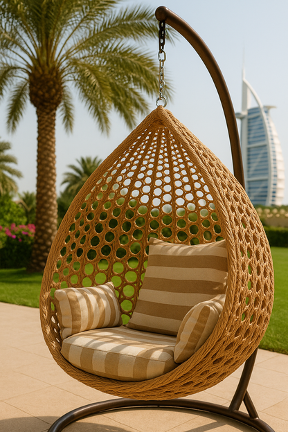 Hayate Palm Dune Luxury Hanging Egg Chair