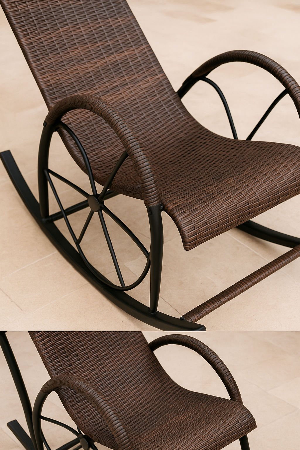 Hayate Oasis Rattan Rocking Lounge Chair