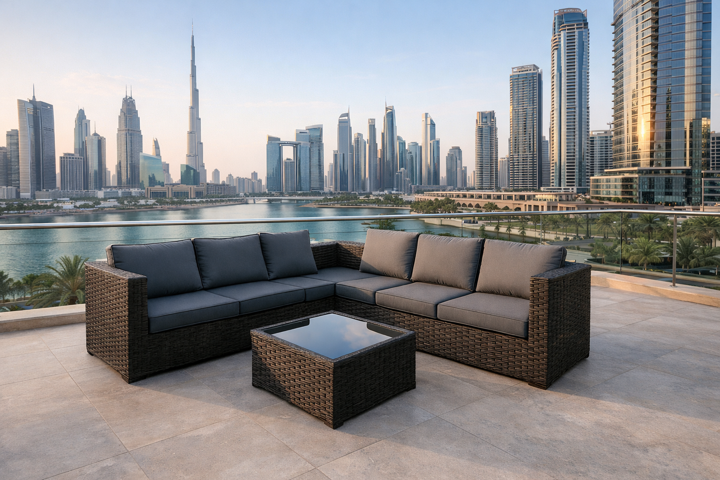 Hayate Verona L-Shape Outdoor Lounge Set