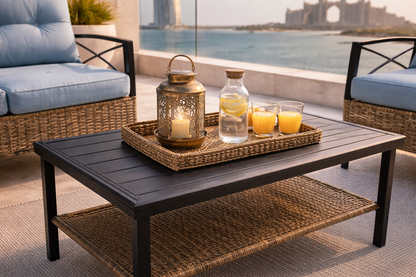 Hayate Azure Patio Lounge Set with Table (4-Seater)